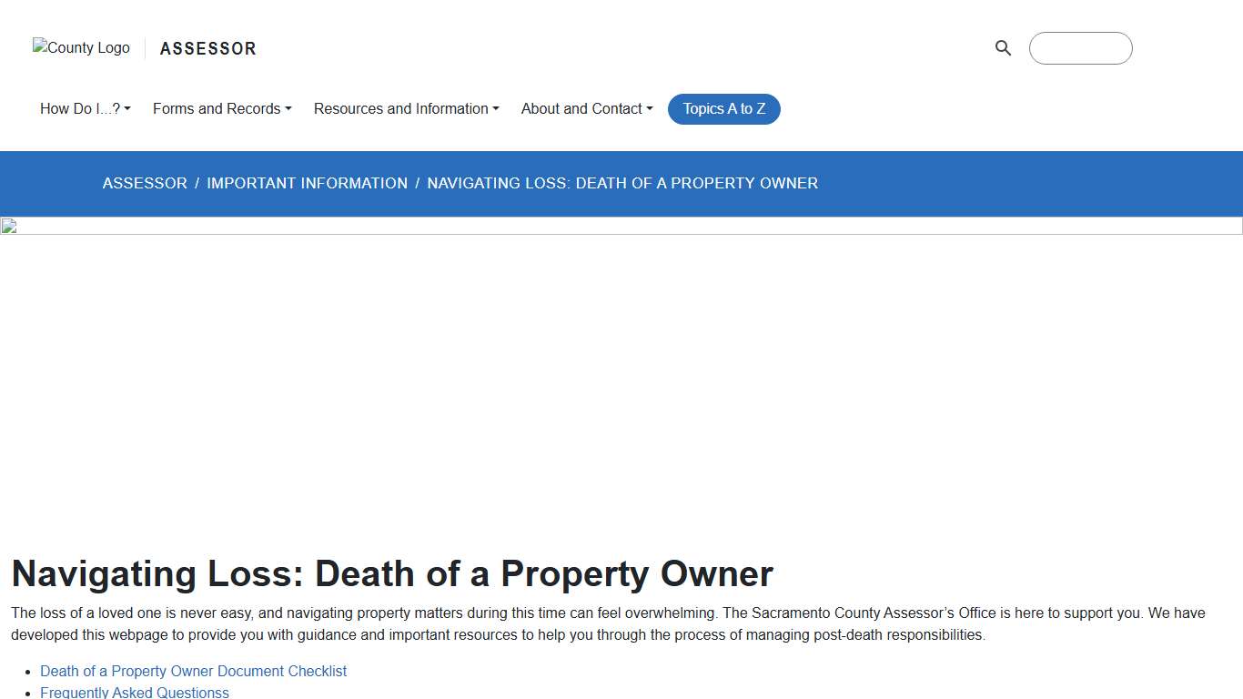 Navigating Loss: Death of a Property Owner
